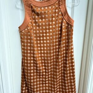 Trina Turk Orange Polka Dot Mini Dress
